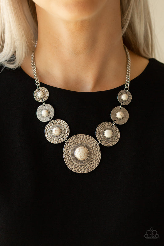 Tiger Trap White Necklace