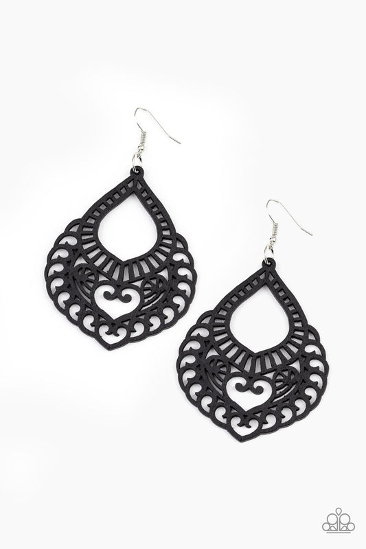 If You WOOD Be So Kind Black
Earrings Paparazzi