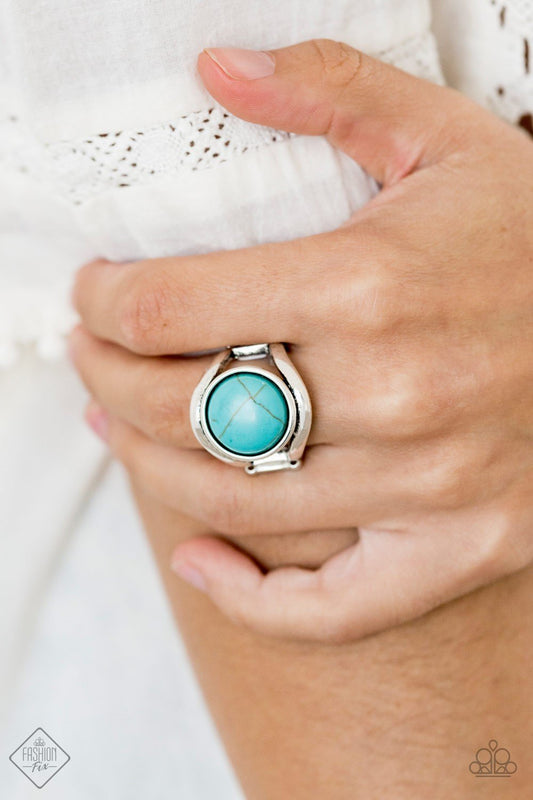 Mojave Native Blue Ring Paparazzi