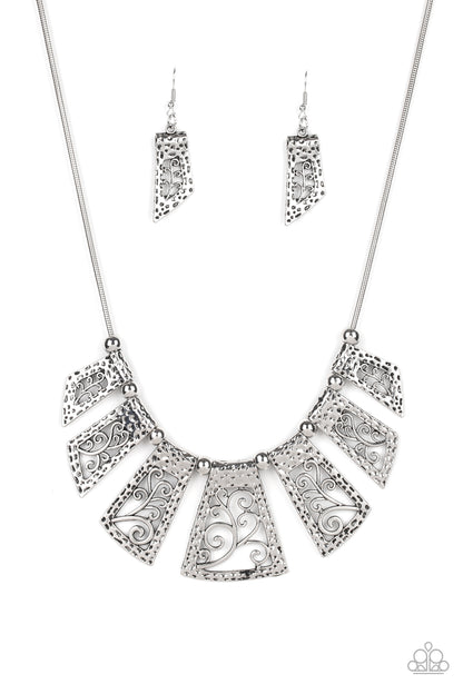 Vintage Vineyard Silver Necklace