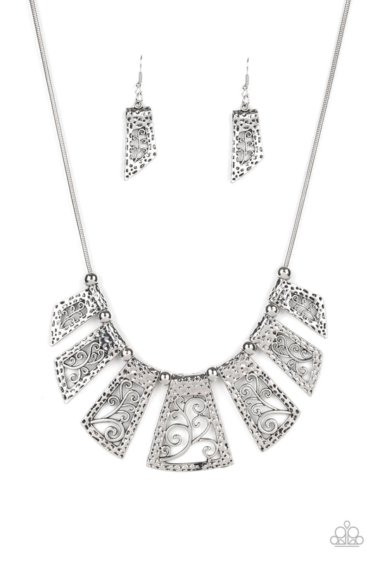 Vintage Vineyard Silver Necklace
