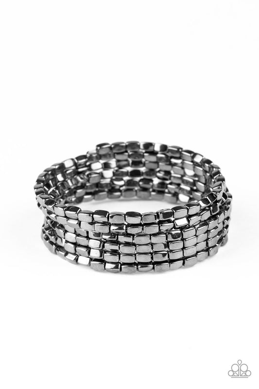 Stunningly Stacked Black Bracelet