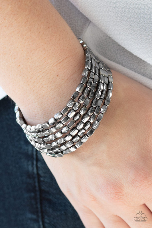 Stunningly Stacked Black Bracelet