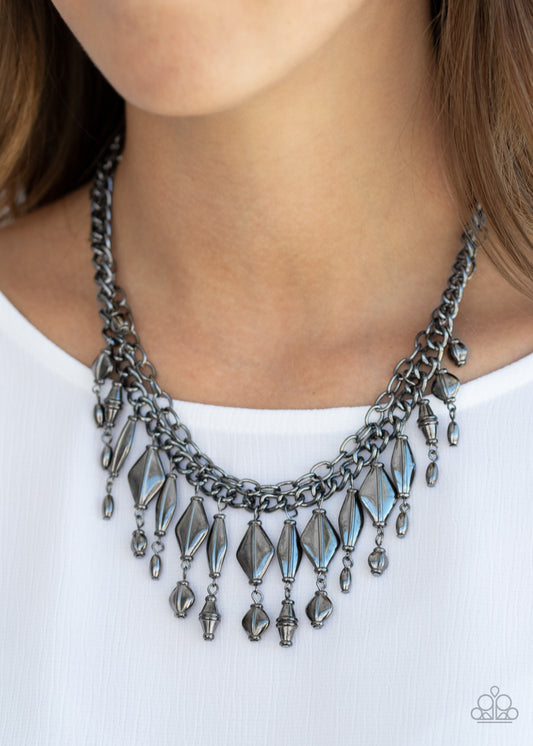 Trinket Trade Black Necklace Paparazzi