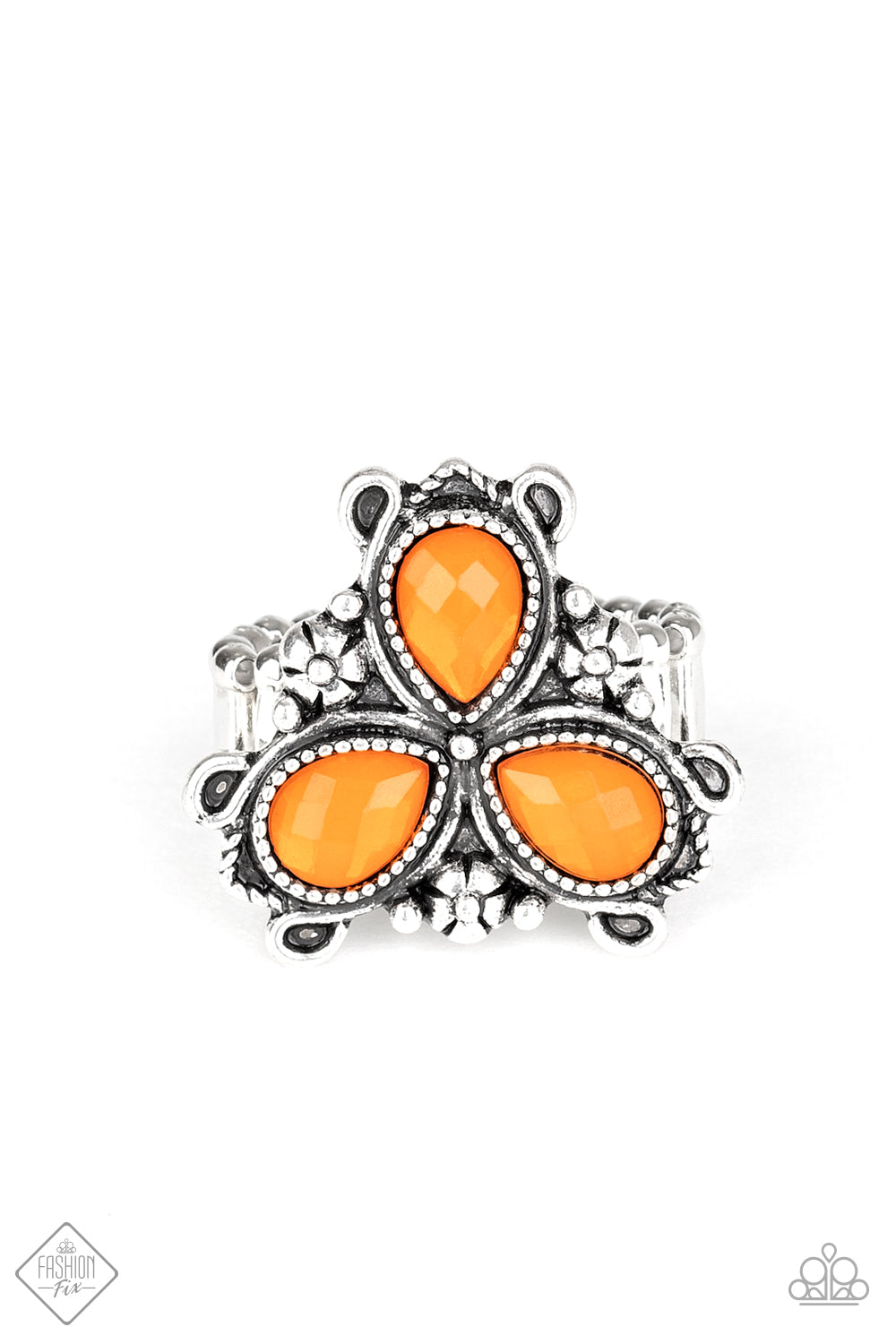Ambrosial Garden Orange Ring - Daria's Blings N Things