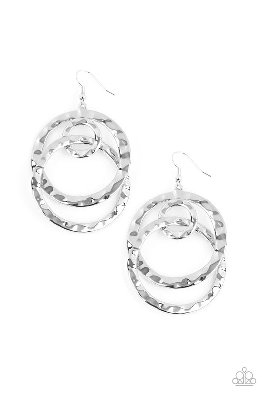 Modern Relic Silver Earrings Paparazzi