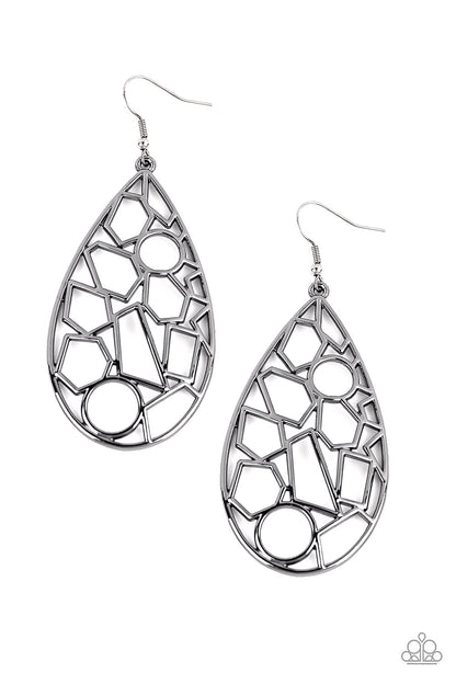 Reshaped Radiance Black
Earrings Paparazzi