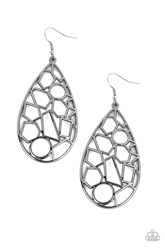 Reshaped Radiance Black
Earrings Paparazzi