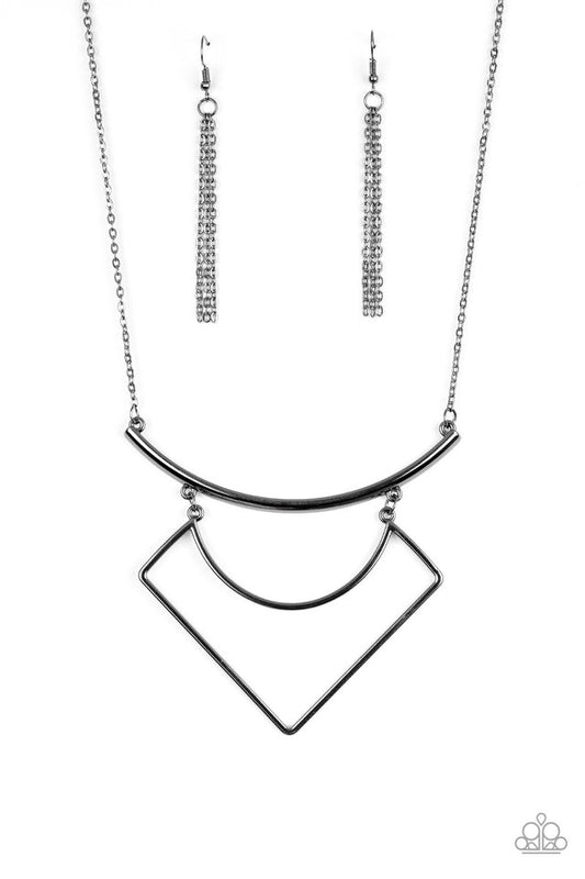 Egyptian Edge Black Necklace - Daria's Blings N Things