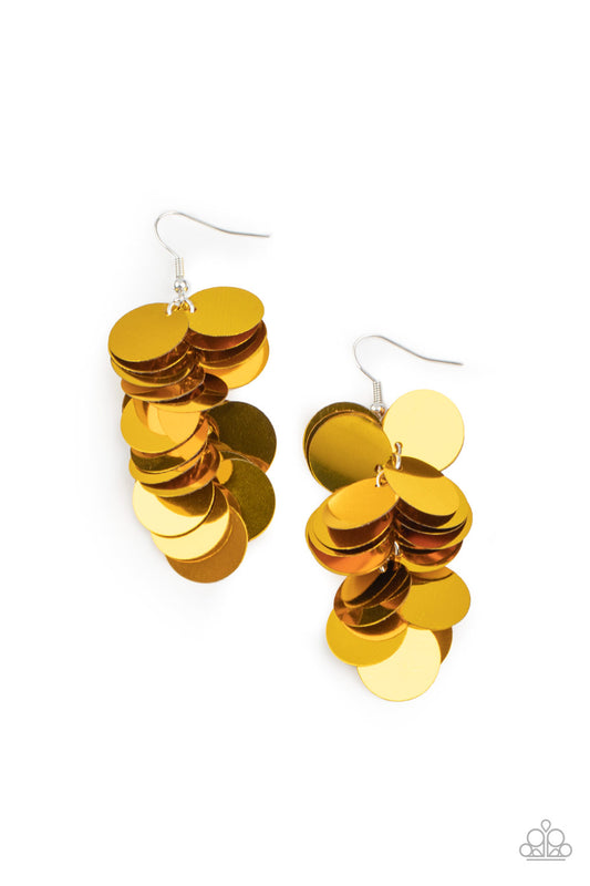 Now You SEQUIN It Gold
Earrings Paparazzi