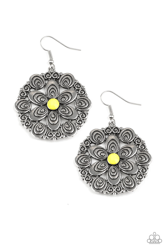 Grove Groove Yellow Earrings - Daria's Blings N Things