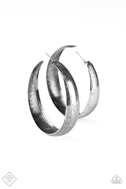 Desert Wanderings Silver Hoop Earrings - Daria's Blings N Things