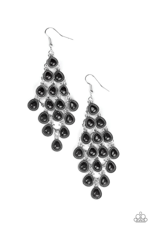 Rural Rainstorms Black
Earrings Paparazzi