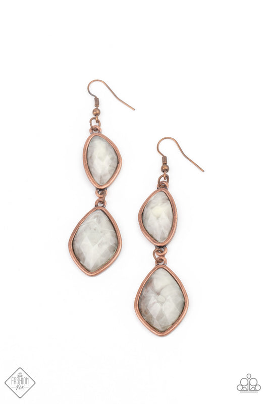 The Oracle Has Spoken Copper Earrings Paparazzi