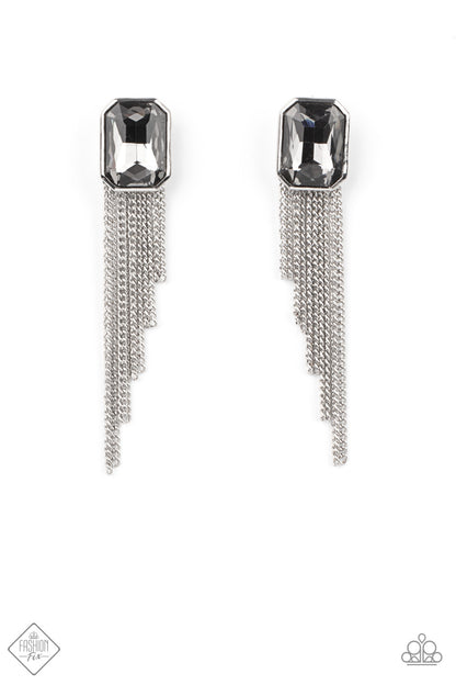 Save for a REIGNy Day Silver Earrings Paparazzi