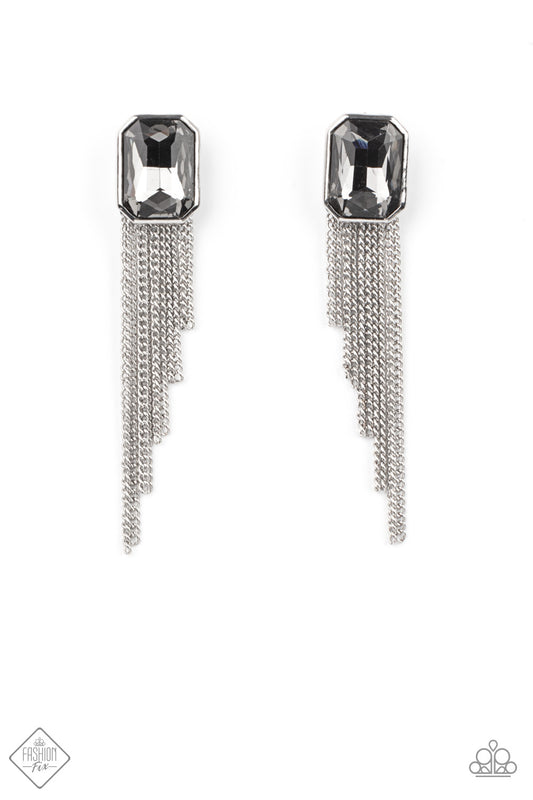 Save for a REIGNy Day Silver Earrings Paparazzi