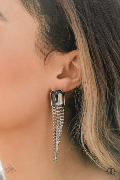 Save for a REIGNy Day Silver Earrings Paparazzi
