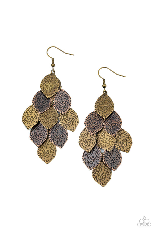 Loud and Leafy Multi Earrings Paparazzi