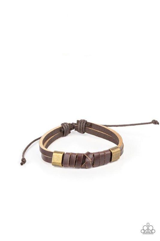 Drifter Decor Brown Bracelet Paparazzi