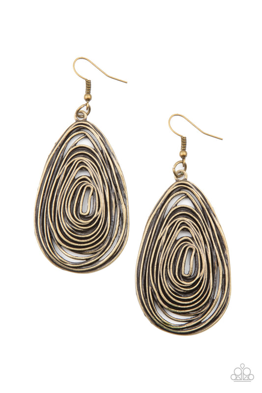 Rural Ripples Brass
Earrings - Daria's Blings N Things