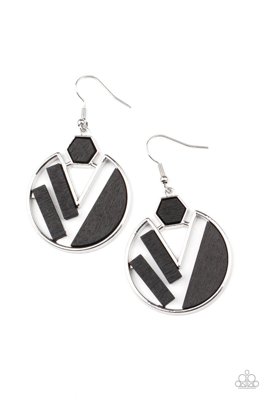 Petrified Posh Black Earrings - Daria's Blings N Things