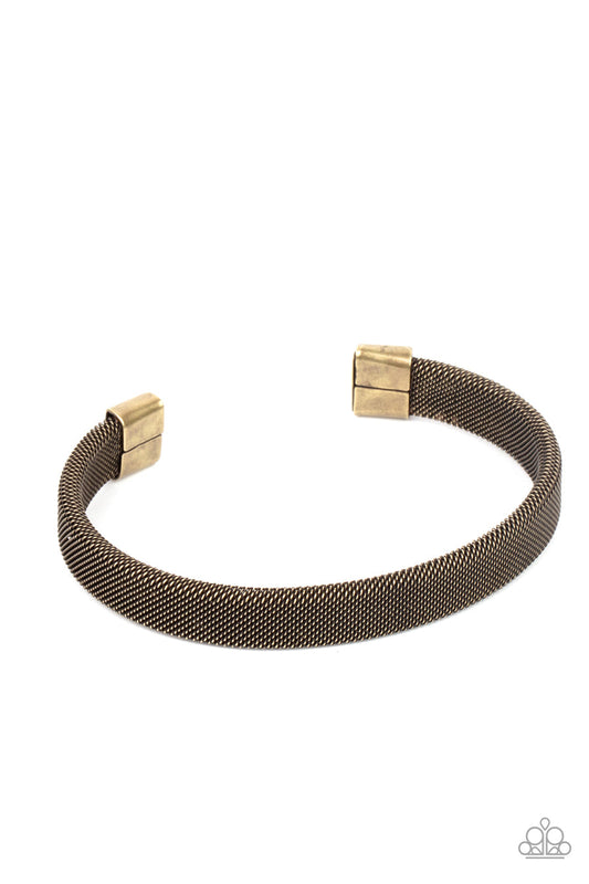 Quit MESHing Around Brass Urban Bracelet Paparazzi