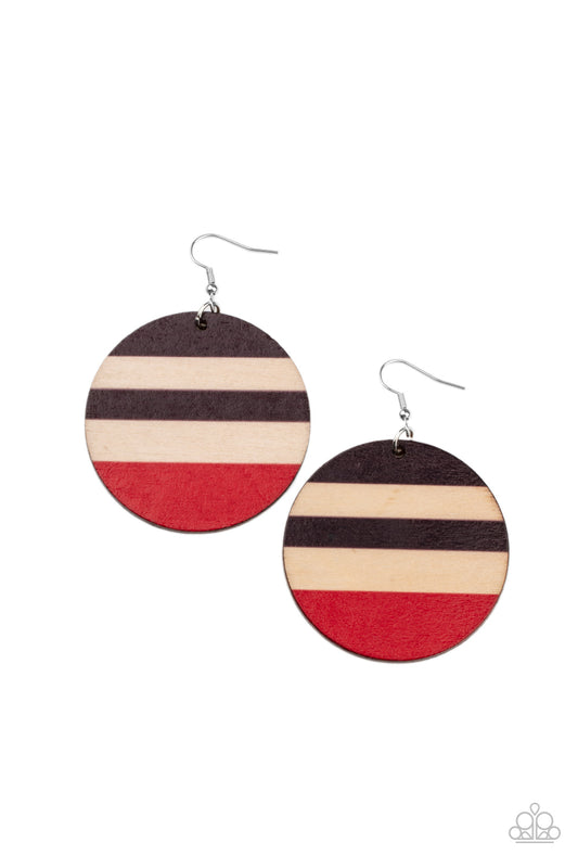 Yacht Party Red Earrings - Daria's Blings N Things