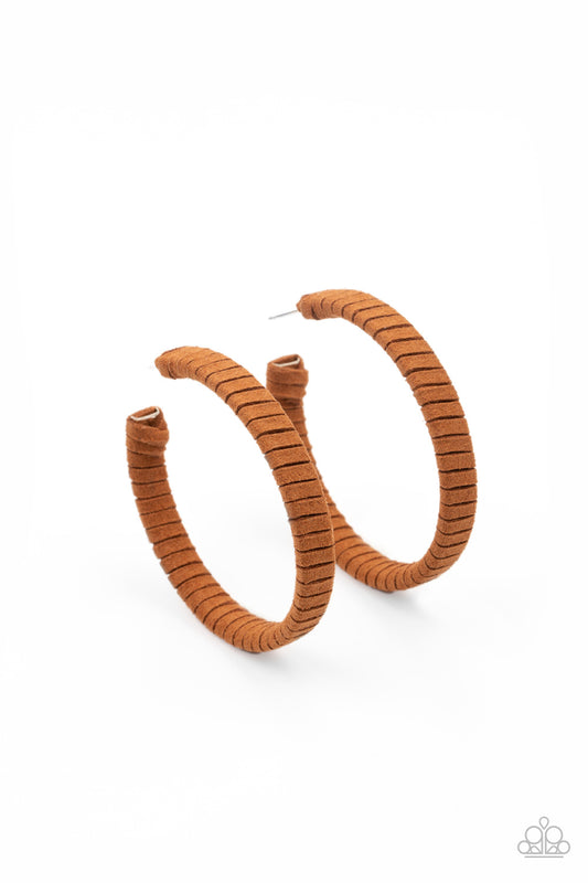 Suede Parade Brown
Hoop Earrings - Daria's Blings N Things
