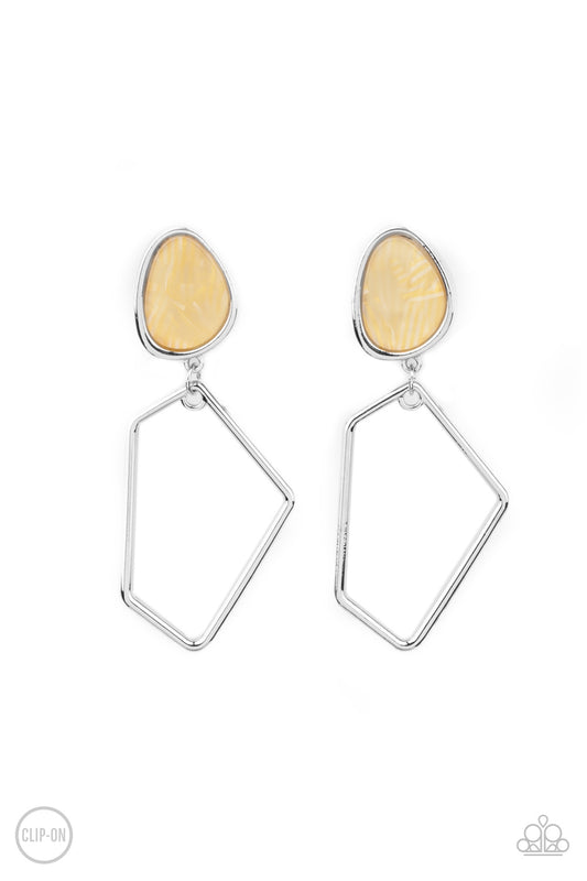 Retro Reverie Yellow
Clip Earrings - Daria's Blings N Things