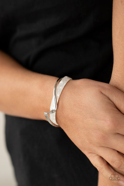 Craveable Curves White Cuff Bracelet - Daria's Blings N Things