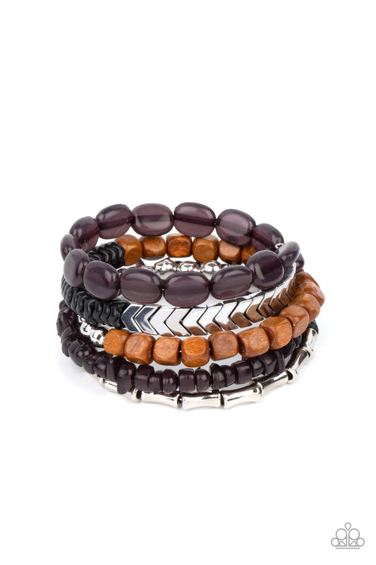 Outdoor Retreat Black Bracelet - Daria's Blings N Things