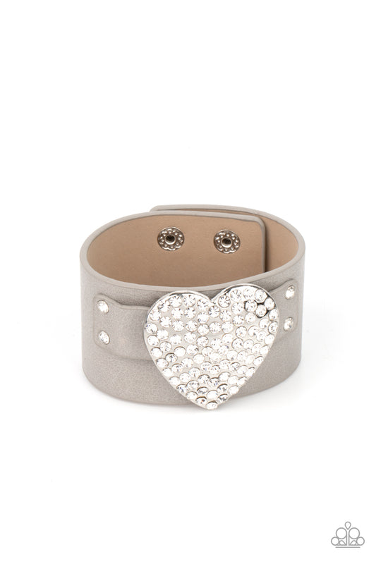 Flauntable Flirt Silver Bracelet Paparazzi