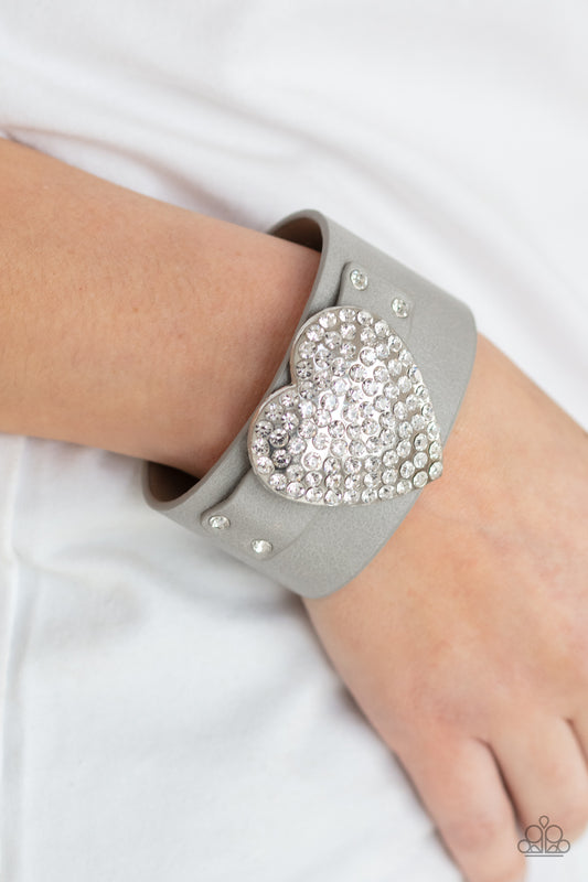 Flauntable Flirt Silver Bracelet Paparazzi