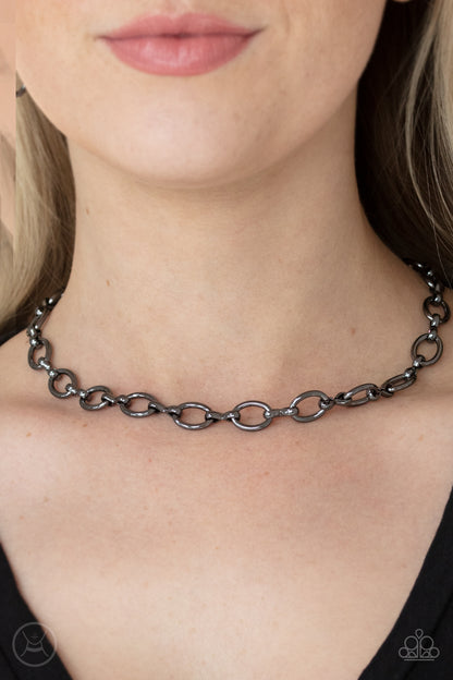Craveable Couture Black Choker Necklace