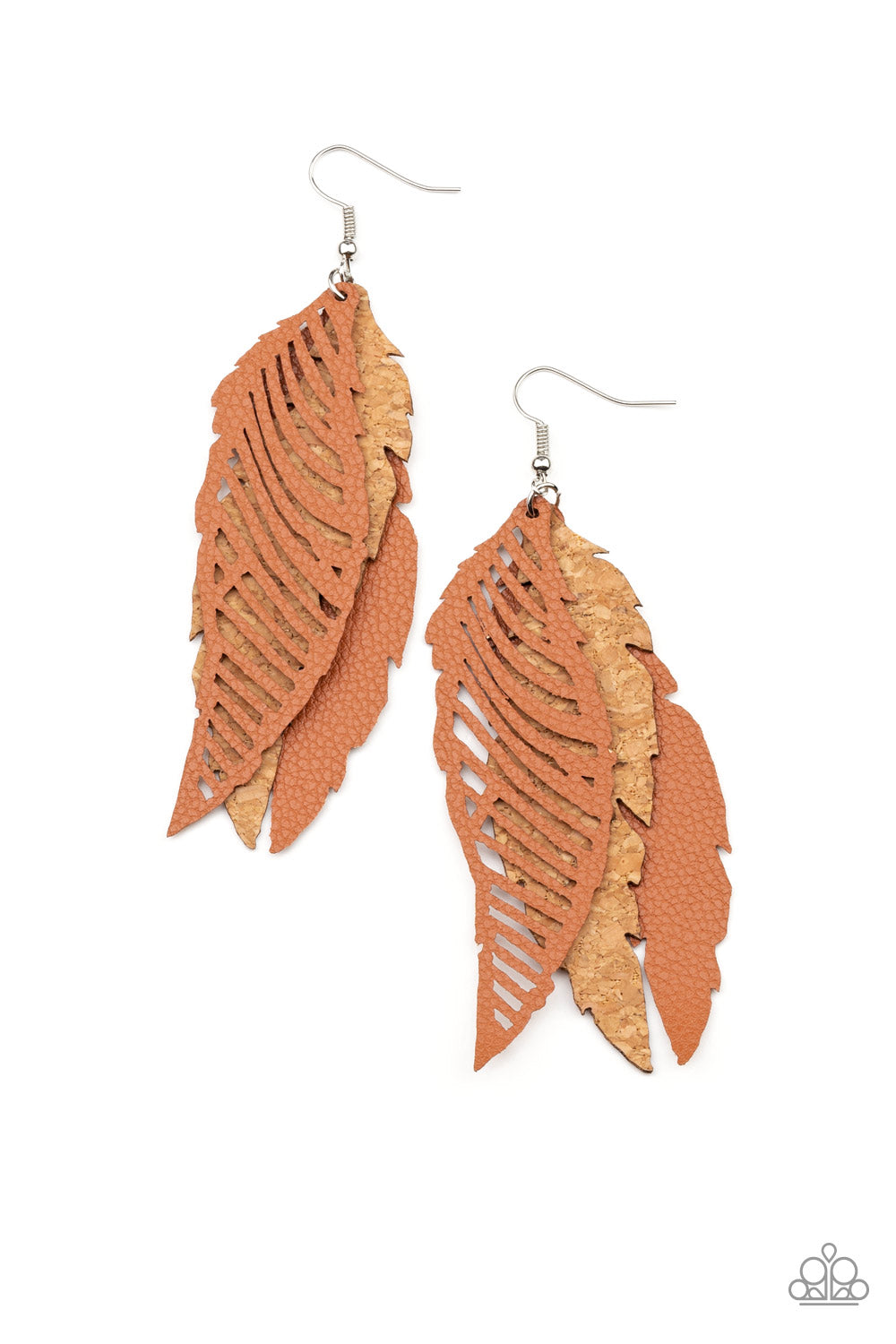 WINGING Off The Hook Brown Earrings - Daria's Blings N Things