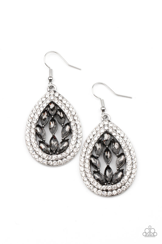 Encased Elegance Silver Earrings - Daria's Blings N Things