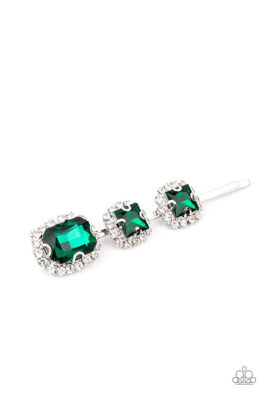 Teasable Twinkle Green Hair Clips