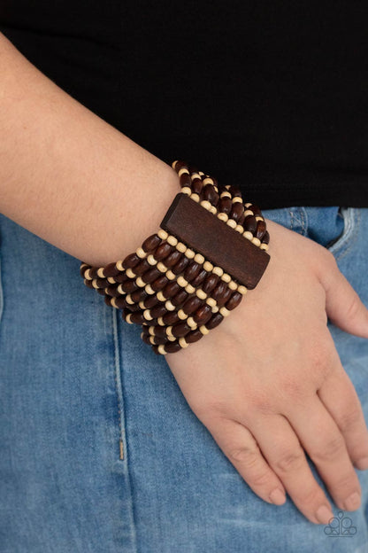 Cayman Carnival Brown Bracelet Paparazzi