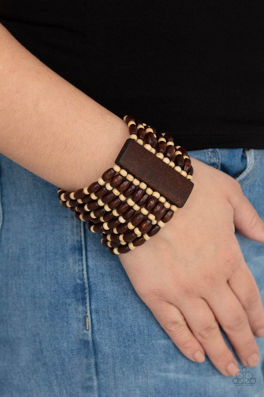 Cayman Carnival Brown Bracelet Paparazzi