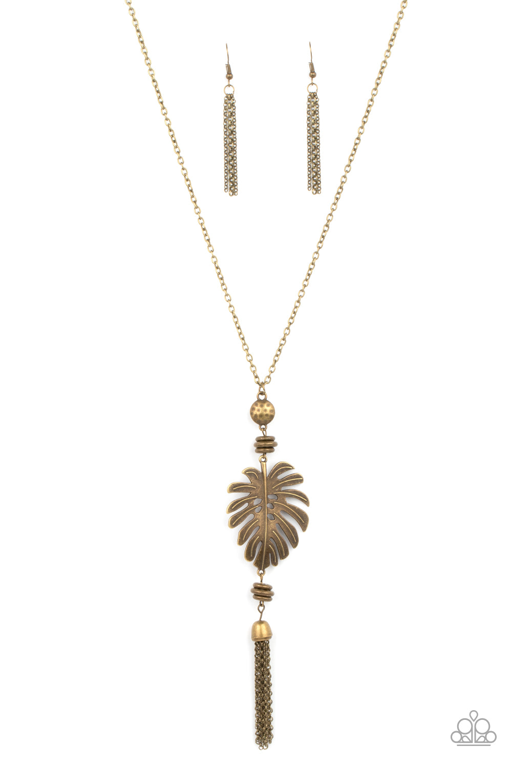 Palm Promenade Brass Necklace Paparazzi