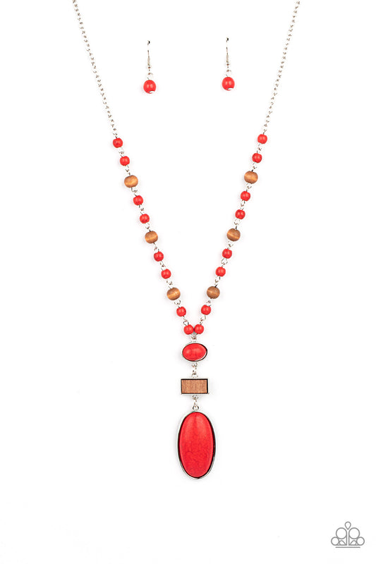 Naturally Essential Red Necklace Paparazzi