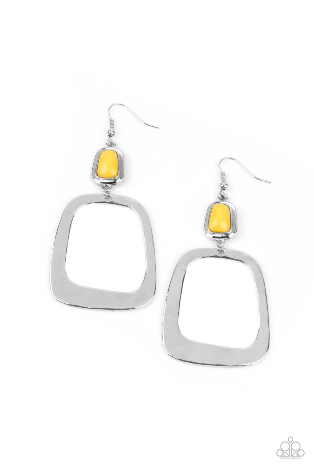 Material Girl Mod Yellow Earrings - Daria's Blings N Things