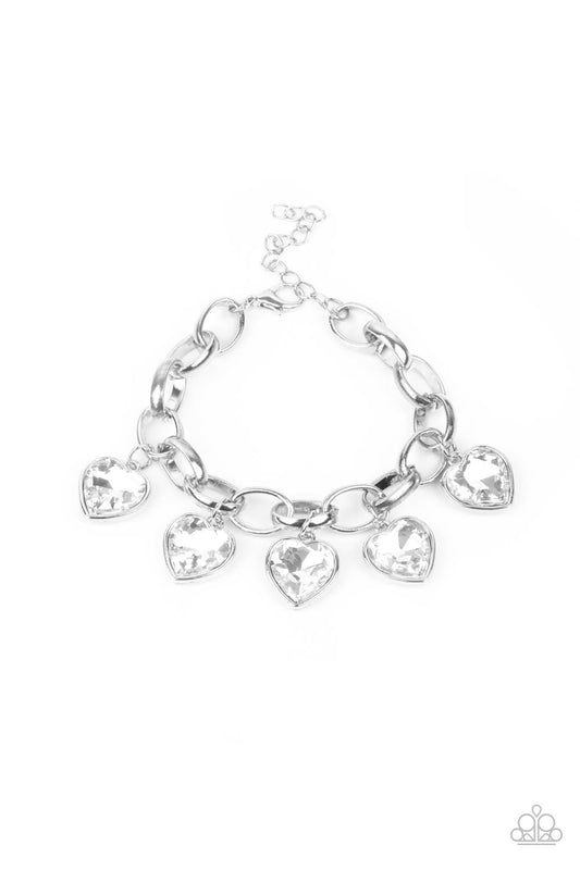 Candy Heart Charmer White
Bracelet Paparazzi