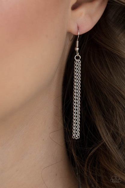 One Night In Casablanca Silver Necklace Paparazzi