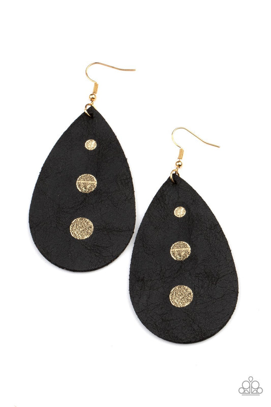 Rustic Torrent Black Earrings - Daria's Blings N Things