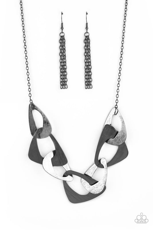 Guide To The Galaxy Black Necklace Paparazzi