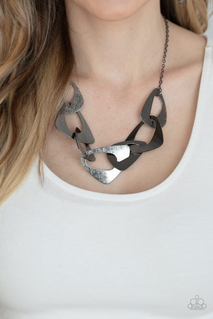 Guide To The Galaxy Black Necklace Paparazzi