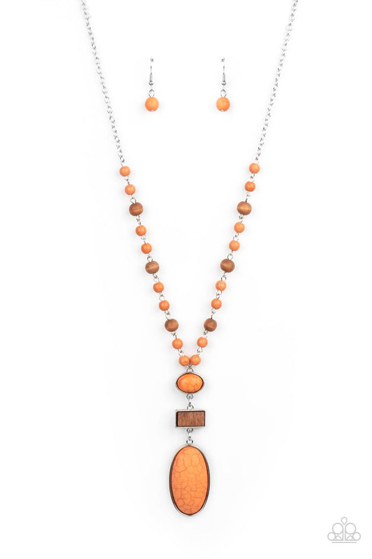 Naturally Essential Orange Necklace Paparazzi