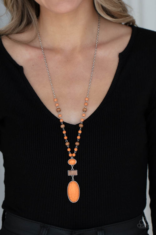 Naturally Essential Orange Necklace Paparazzi