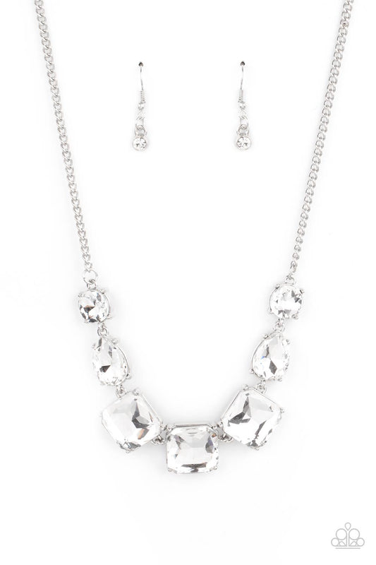Unfiltered Confidence White Necklace Paparazzi